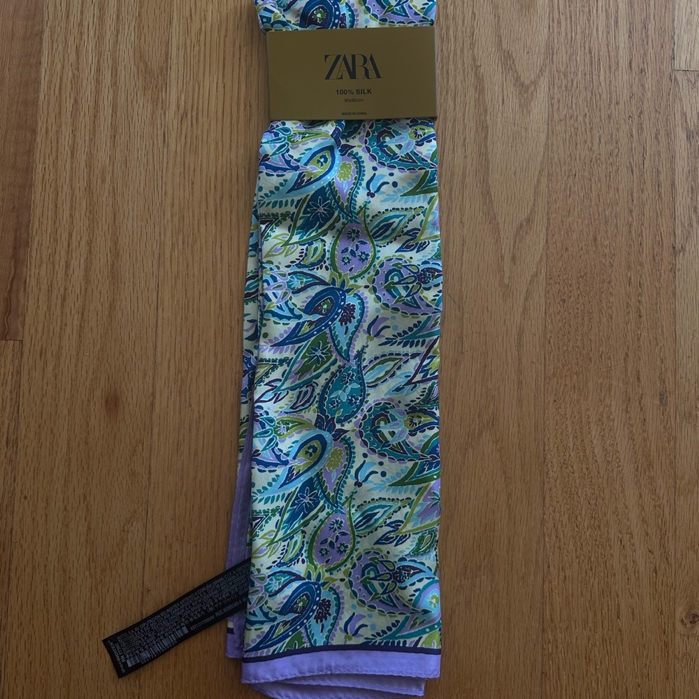 Floral Silk Scarf